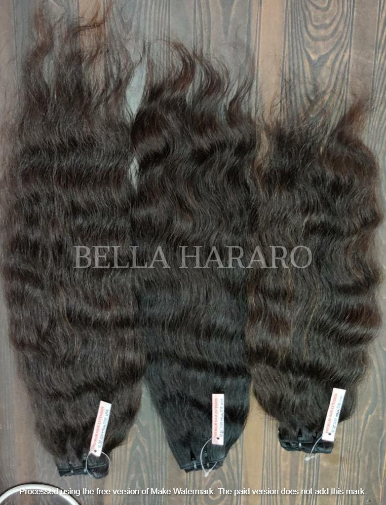 3 Bundle Deal Single Drawn Raw Curly Hair In Natural Color( Pack Of 3 Bundle)