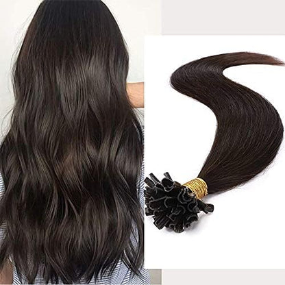 Keratin U-Tip Natural Wave Human Hair Extensions