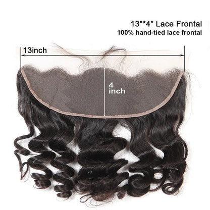 Frontal Loose Wave Human Hair Extensions (13x4)