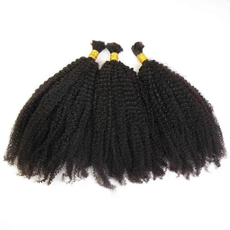 Bulk Afro Curly Human Hair Extensions