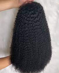 Raw Unprocessed Indian Hair Weft In Afro Curly In Natural Color(Pack Of 1)