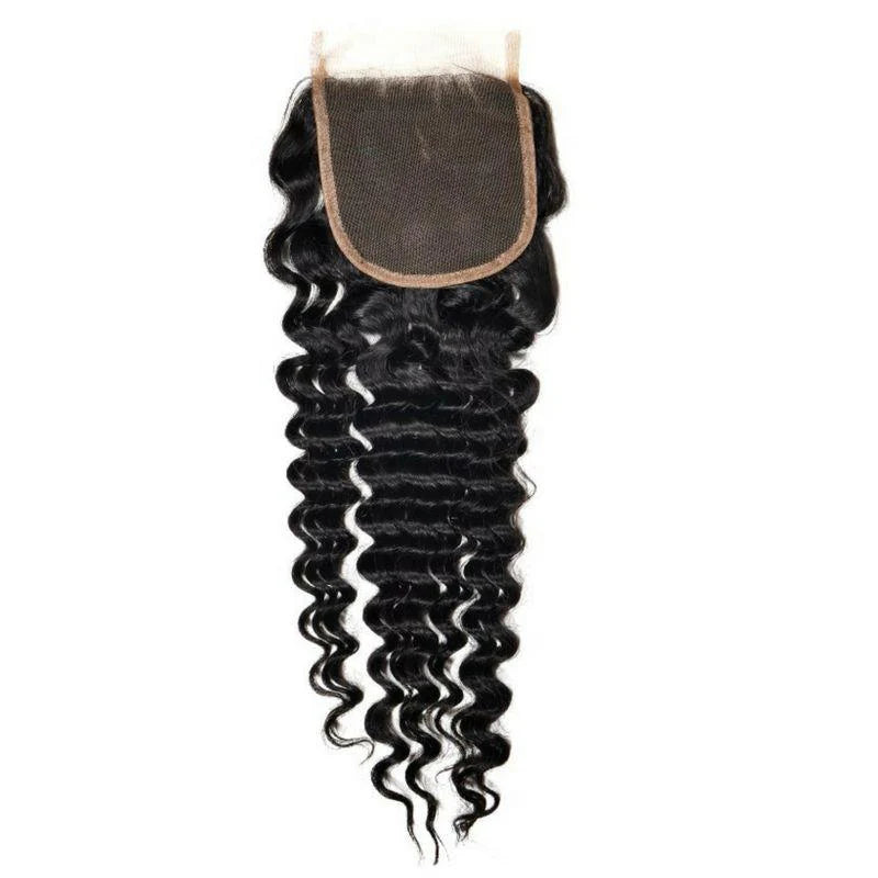 Closure Kinky Curly Human Hair Extensions (4x4)