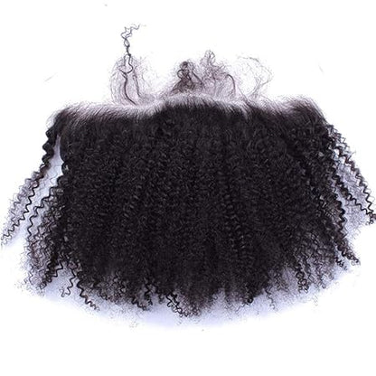 Frontal Afro Curly Human Hair Extensions (13x6)