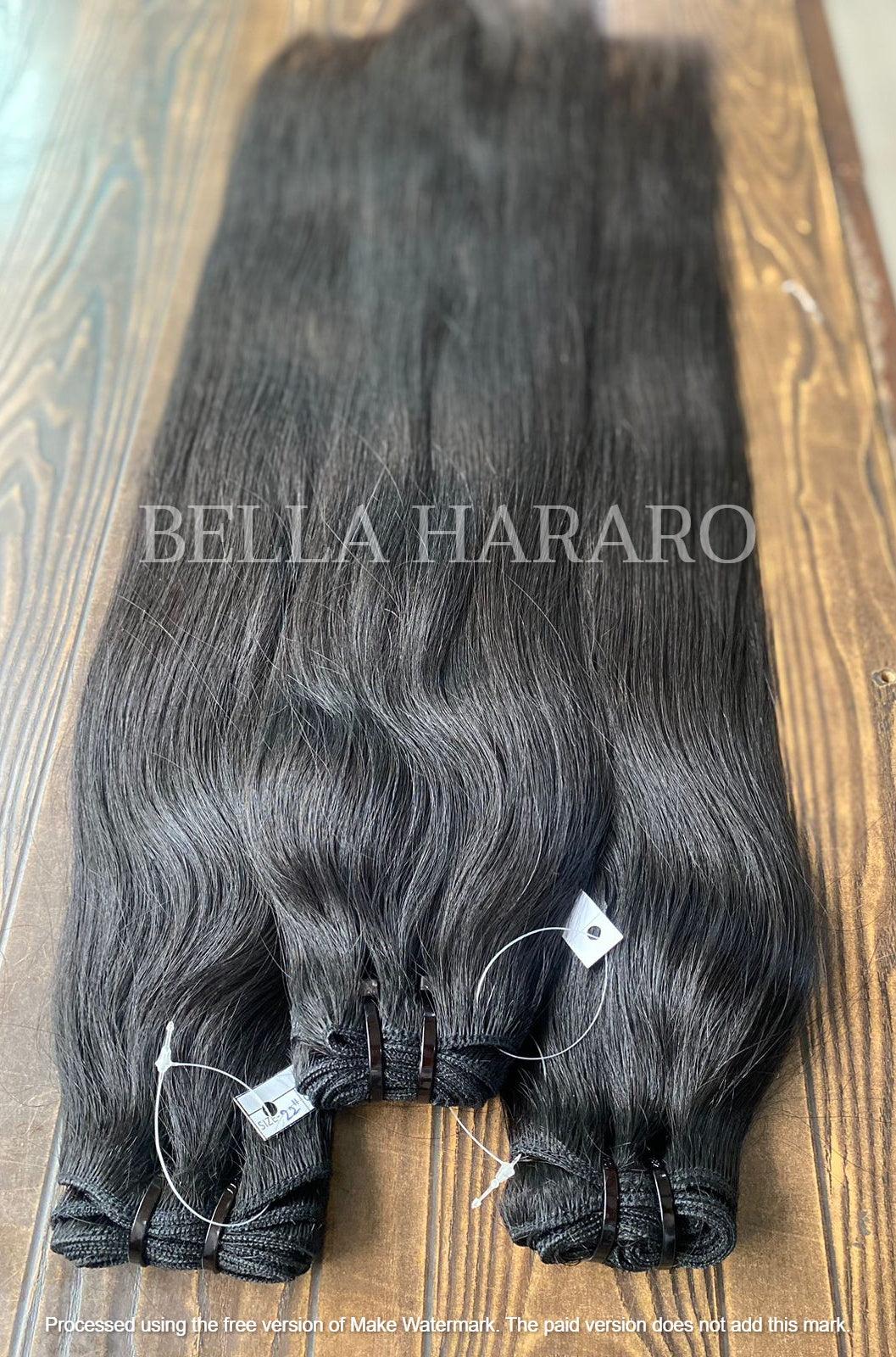 3 Bundle Deal Weft Single Drawn Straight Human Hair In Natural Black Color (Pack Of 3 Bundle)