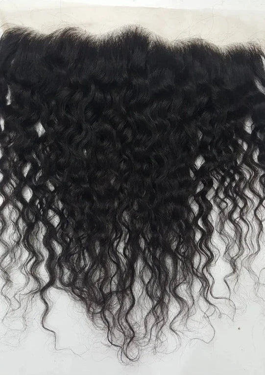 Frontal Raw Curly Human Hair Extensions (13x6)