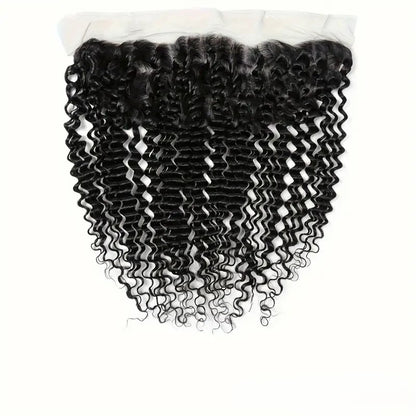 Frontal Deep Curly Human Hair Extensions (13x4)