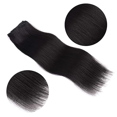 Raw Unprocessed Indian Straight Human Hair Extension(Pack Of 1)