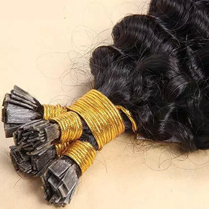 Keratin Flat-Tip Body Wave Human Hair Extensions