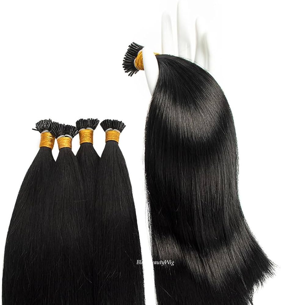 Keratin I-Tip Straight Human Hair Extensions