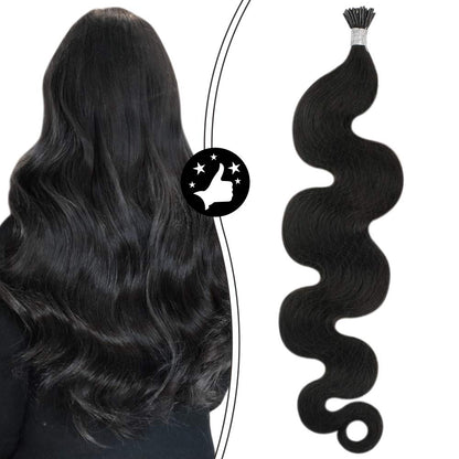 Keratin I-Tip Natural Wave Human Hair Extensions