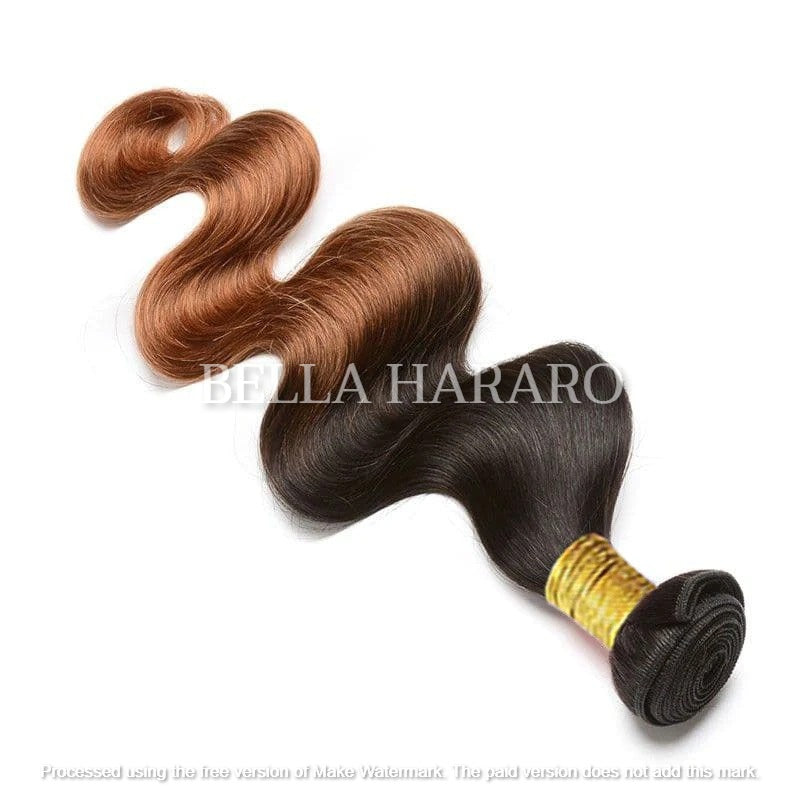 3 Bundle Deal Raw Unprocessed BodyWave Human Hair In #2/33 Ombre Color (Pack Of 3 Bundles)