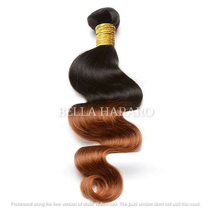 3 Bundle Deal Raw Unprocessed BodyWave Human Hair In #2/33 Ombre Color (Pack Of 3 Bundles)