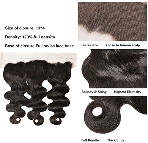 Frontal Body Wave Human Hair Extensions (13x4)