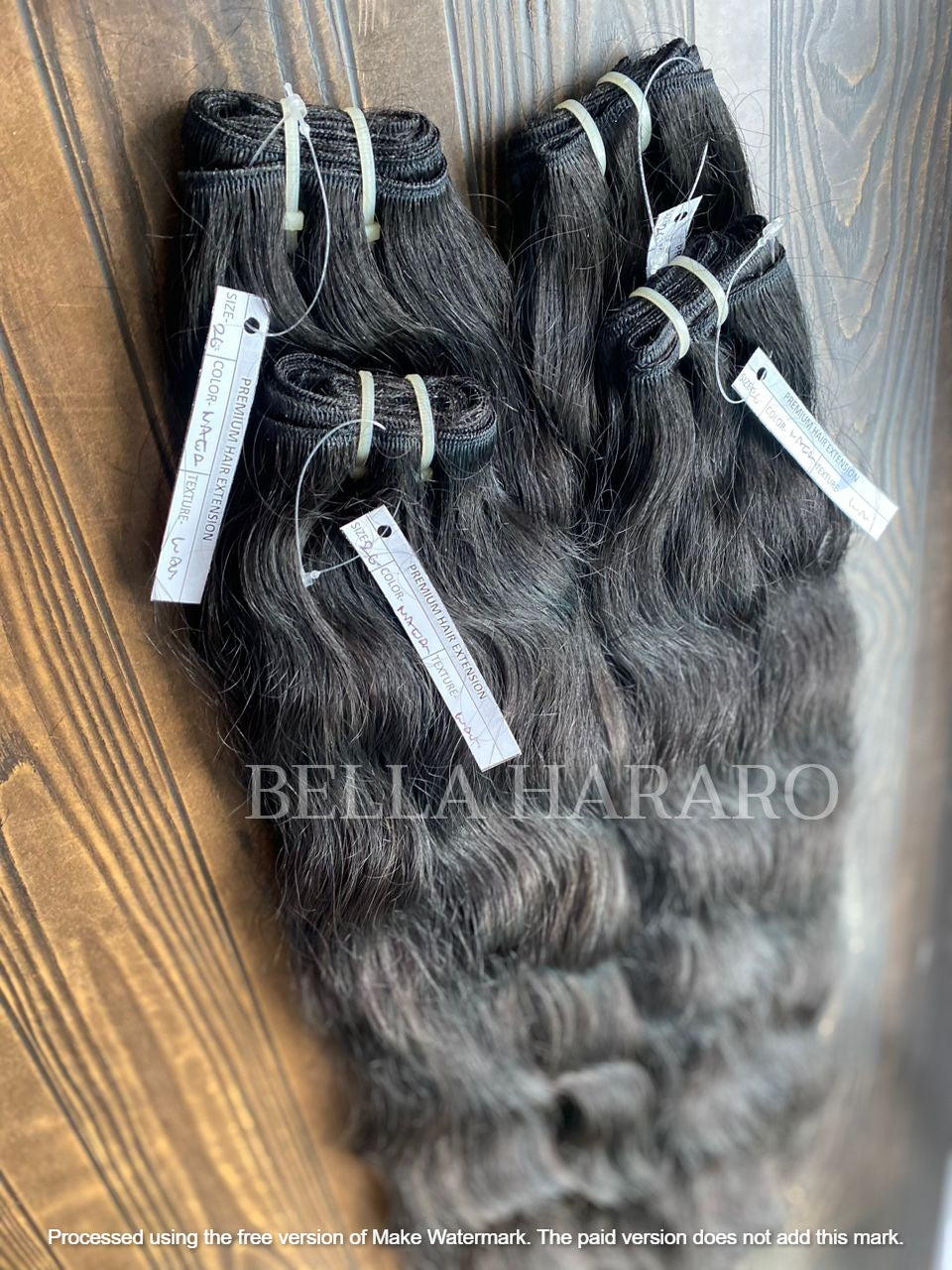 4 Bundles Deal Raw Unprocessed Temple Wavy Hair In Natural Color (Pack Of 4 Bundles)