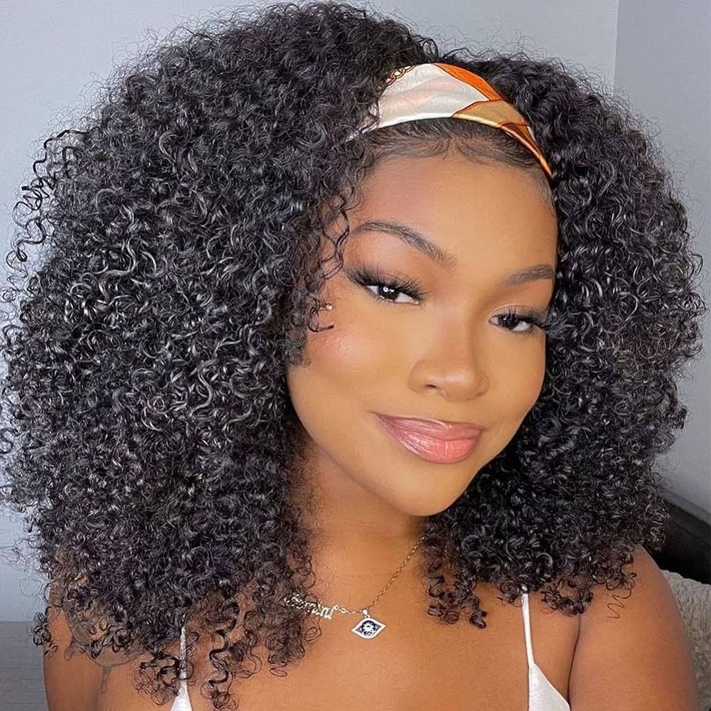 Raw Unprocessed Indian Hair Weft In Afro Curly In Natural Color(Pack Of 1)