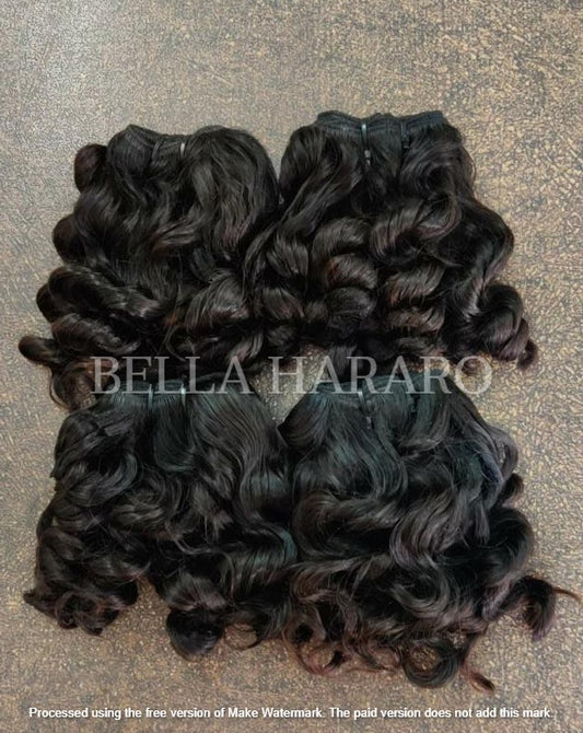 4 Bundle Deal Weft Single Drawn Deep Curly Human Hair In Natural Color (Pack Of 4 Bundle)