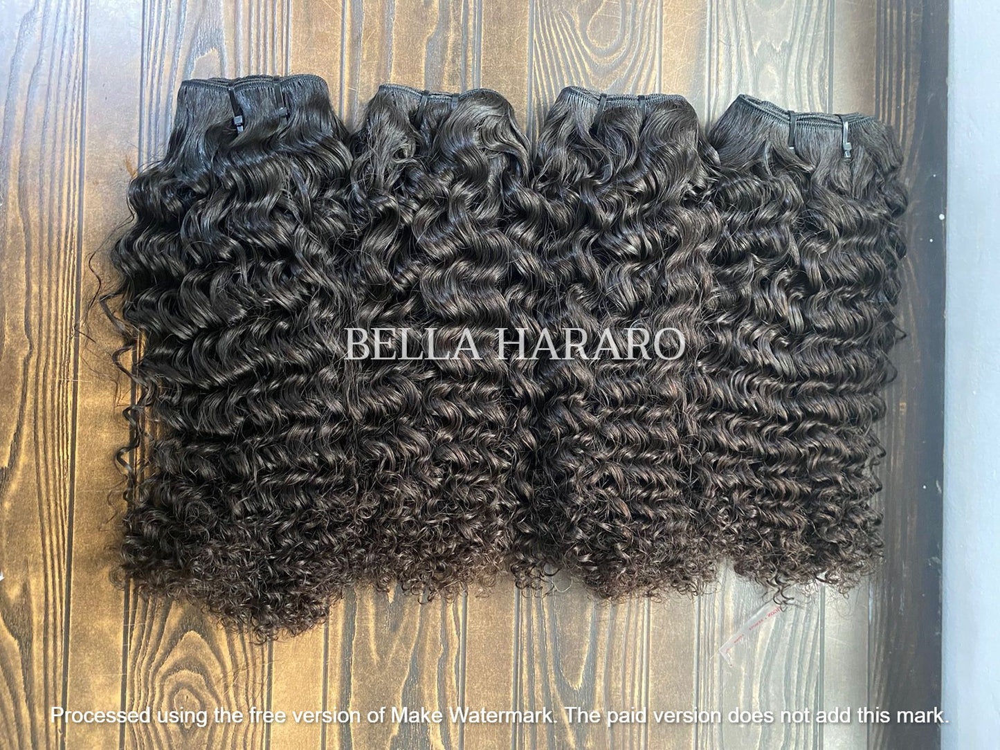 4 Bundles Deal Raw Unprocessed Temple Indian Curly Hair In Natural Color (Pack Of 4 Bundles)