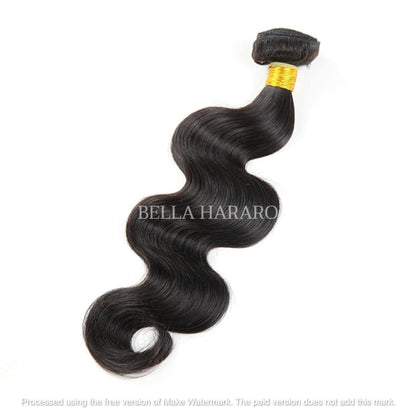 Body wave Single Drawn Weft Human Hair In Natural Color (Pack Of 1 Bundle)