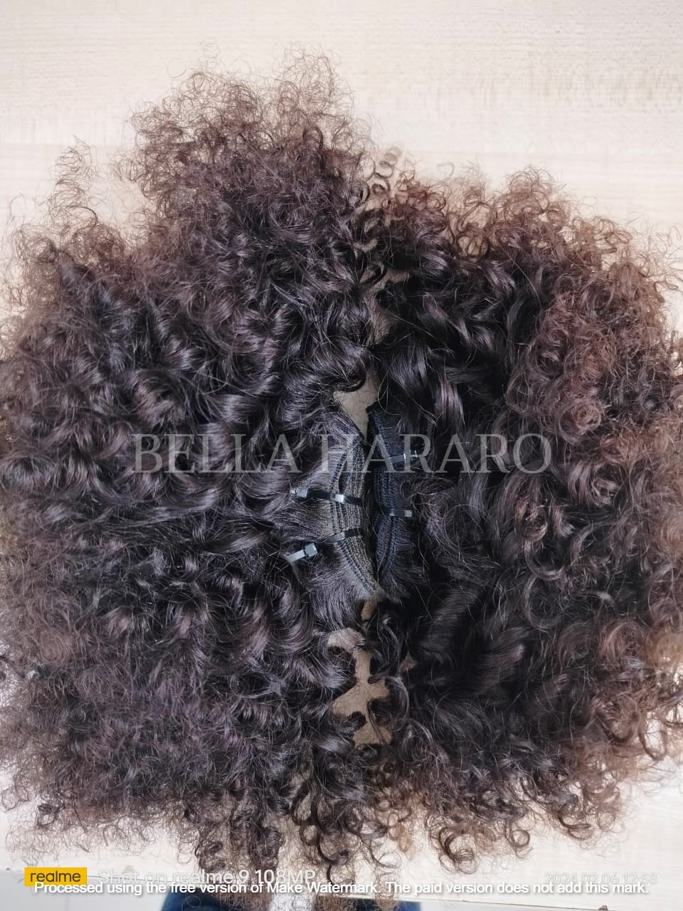 2 Bundles Deal Weft Single Drawn Afro Curly Human Hair In Natural Black And Brown Color (Pack Of 2 Bundles)