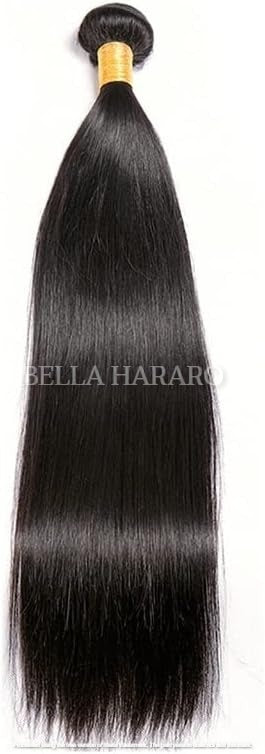 Straight Single Drawn Human Hair In Natural Color (Pack Of 1 Bundle)