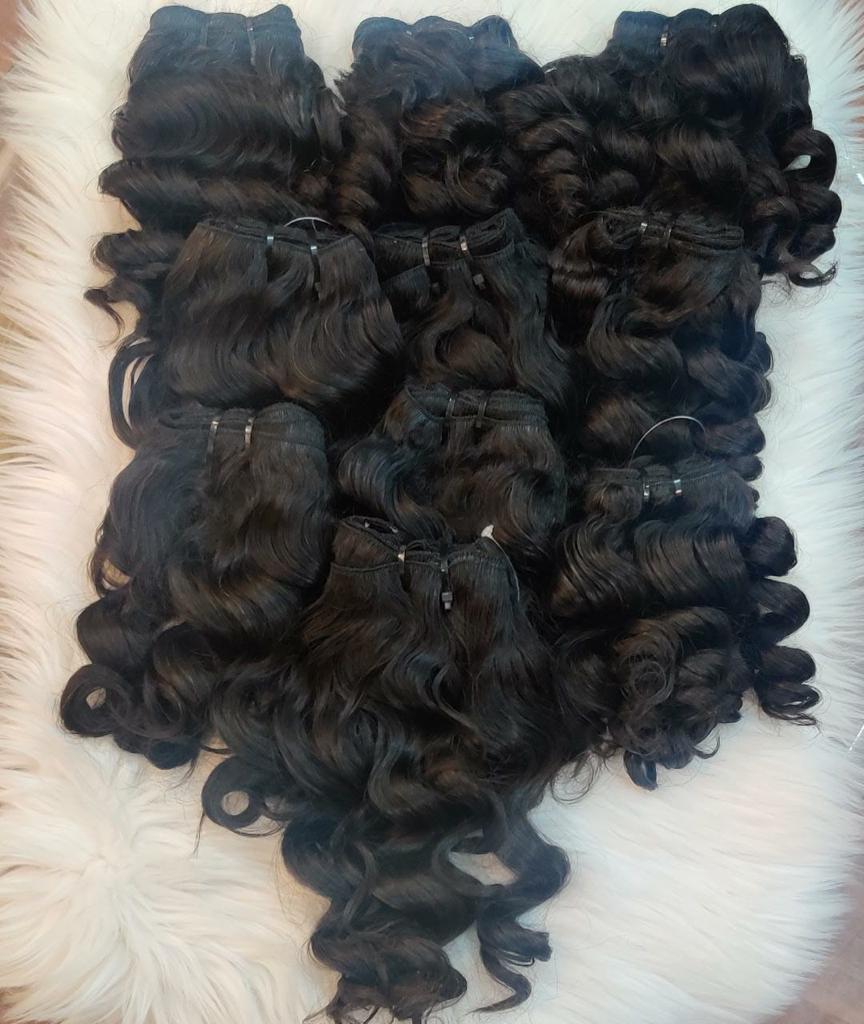 3 Bundles Deal Unprocessed Temple Deep Curly Hair In Natural Color (Pack Of 3)