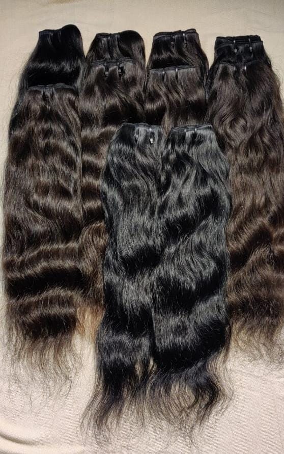 3 Bundles Deal Raw Unprocessed Temple Wavy Hair In Natural Color (Pack Of 3 Bundles)