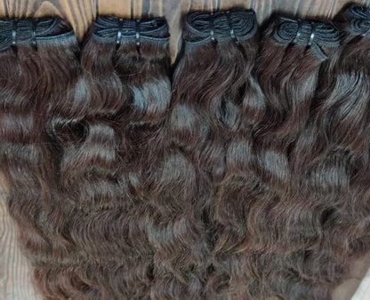 3 Bundles Deal Raw Unprocessed Temple Wavy Hair In Natural Color (Pack Of 3 Bundles)