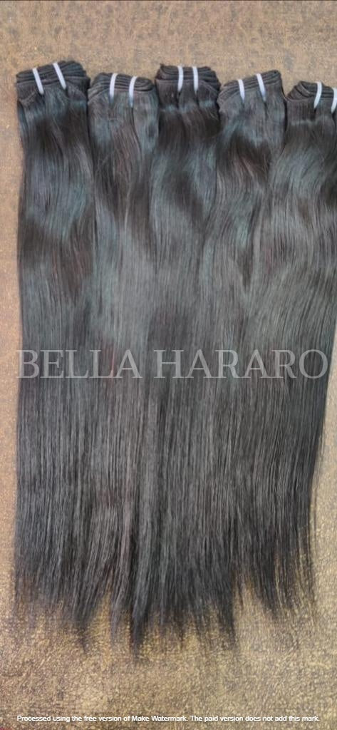 3 Bundle Deal Raw Unprocessed Straight Human Hair In Natural Color(Pack Of 3)