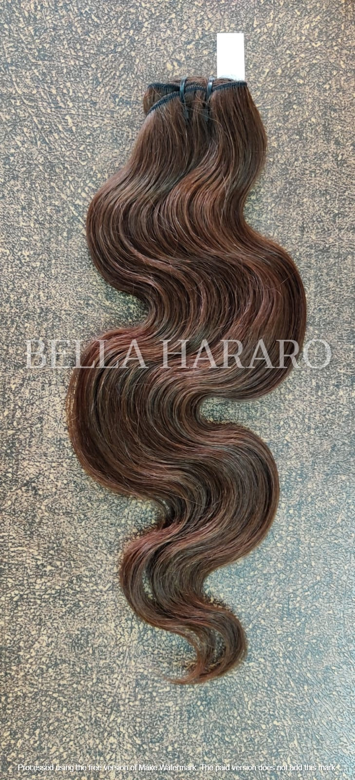 Raw Unprocessed Indian Temple Body wave Hair in Natural Color,#6 Brown & #27 Color Pack Of 1