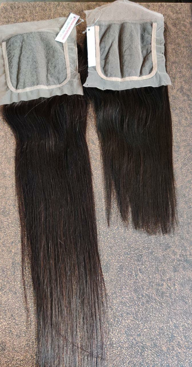 Swiss Lace Closure Unprocessed Straight,Body wave,Natural Wavy Hair 4x4/5x5/6x6 in Natural Color (Pack Of 1)