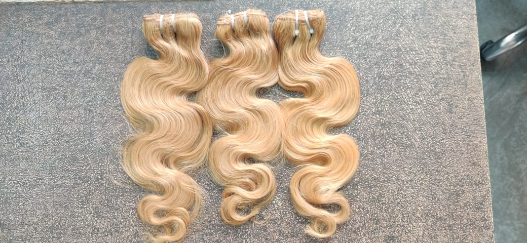 3 Bundle Deal Unprocessed Raw Indian Temple Hair In Body Wave Human Hair (Pack Of 3)