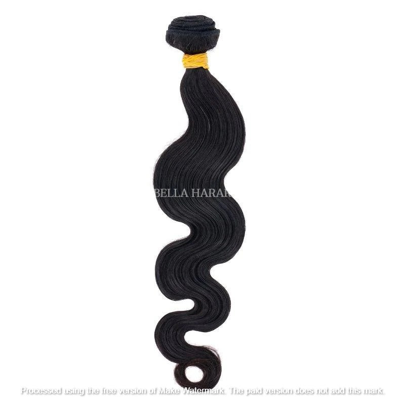 Body wave Single Drawn Weft Human Hair In Natural Color (Pack Of 1 Bundle)