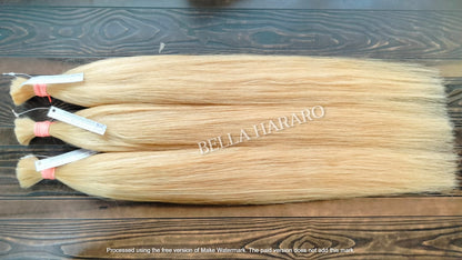 3 Bundles Deal Raw Unprocessed Temple Straight Bulk Hair In #27 Color (Pack Of 3)