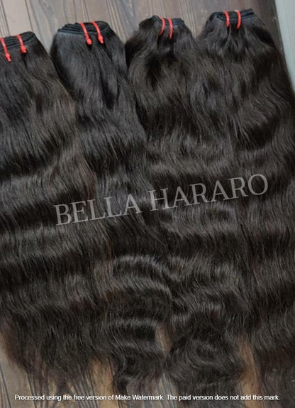 4 Bundle Deal Weft Single Drawn Raw Curly Human Hair In Natural Black Color (Pack Of 4 Bundles)