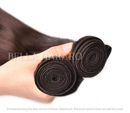 4 Bundle Deal Weft Double Drawn Straight Human Hair In #4 Brown Color (Pack Of 4 Bundles)