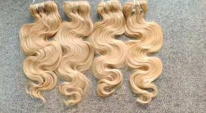 3 Bundle Deal Unprocessed Raw Indian Temple Hair In Body Wave Human Hair (Pack Of 3)